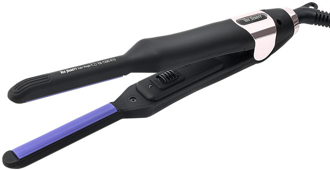 예스뷰티 세라믹 온도조절 반달고데기 10mm, YB-7200, 블랙