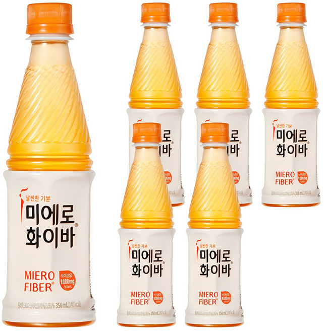 미에로화이바 PET, 350ml, 6개