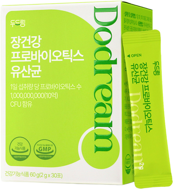 韓國 dodream 腸道健康益生菌乳酸菌 30入, 1個, 30冊