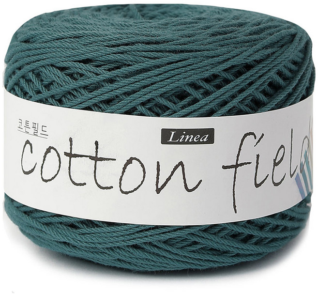 니뜨 코튼 필드 뜨개실 80g, 319 더스트청록, 1개