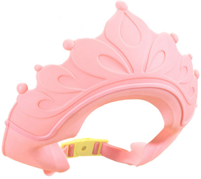 베키노우 유아용 베이비 샴푸캡, 베이비 핑크, 1개