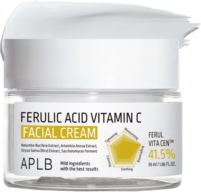 APLB 페룰산 비타민C 페이셜 크림, 55ml, 1개