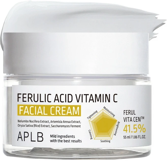 APLB 페룰산 비타민C 페이셜 크림, 55ml, 1개 - 쿠팡