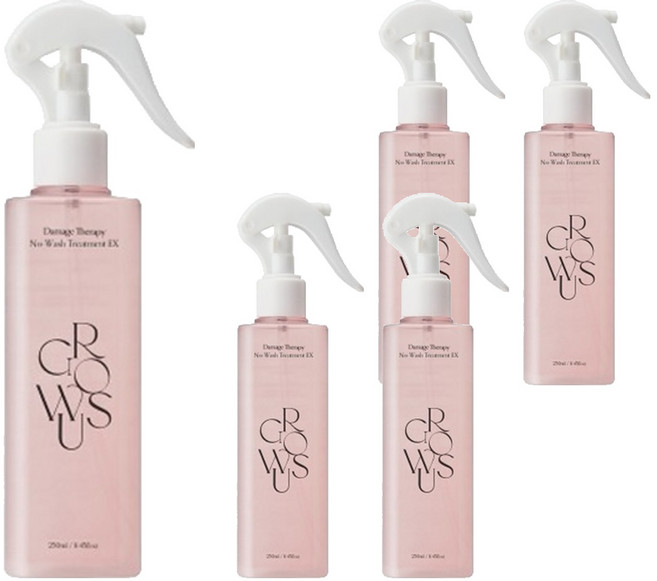 그로우어스 데미지 테라피 노워시 트리트먼트 EX, 250ml, 5개