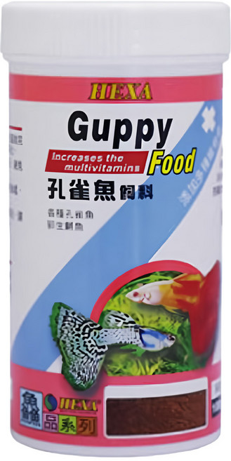 HEXA 海薩 孔雀魚飼料, 100g, 1罐
