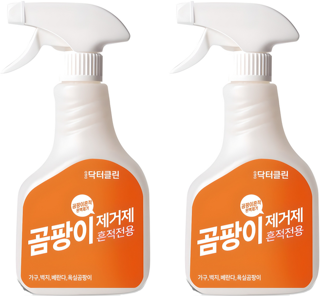 닥터클린 디앤디 곰팡이제거제 흔적전용, 500ml, 2개