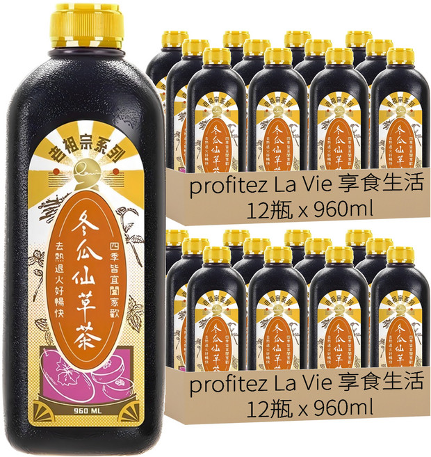 profitez La Vie 享食生活 老祖宗冬瓜仙草茶, 960ml, 24瓶