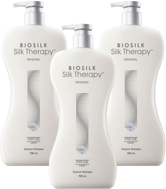 실크테라피 오리지널 에센스 샴푸, 700ml, 3개