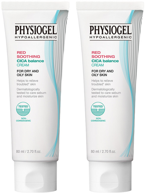 피지오겔 레드수딩 시카밸런스 크림, 80ml, 2개