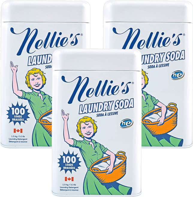 넬리 100회 쓰는 넬리 소다세제, 1.5kg, 3개