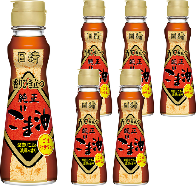 OilliO 濃香芝麻油, 141ml, 6瓶