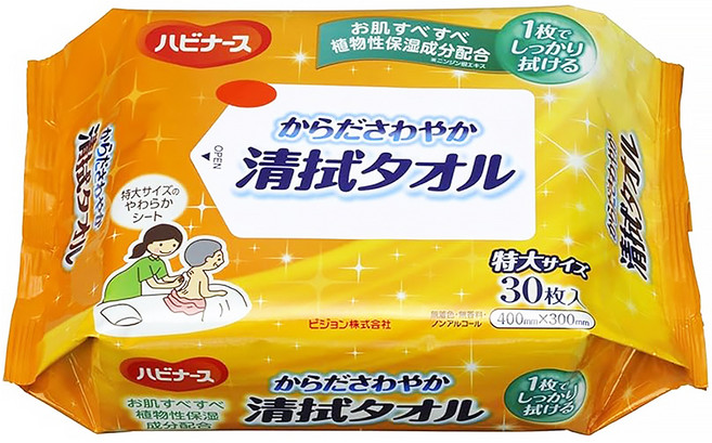 pigeon 貝親 Tahira 身體護理擦拭巾 大薄 400 x 300mm, 1入, 1包