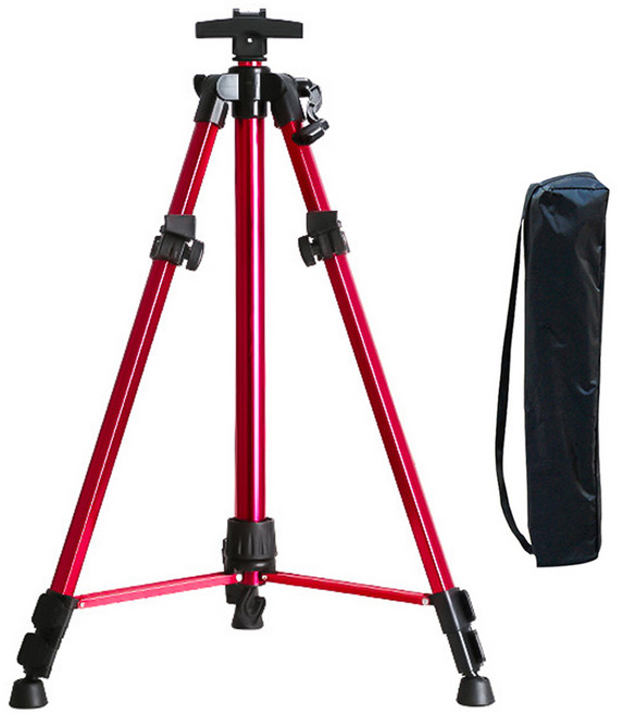 세븐집 휴대용 알루미늄 접이식 이젤 레드