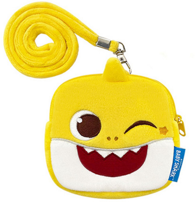 핑크퐁 아동용 아기상어 사각 목걸이 동전지갑 WP-B108