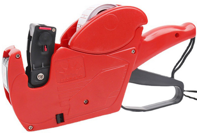 한글 8열 가격 라벨기, 레드, 1개