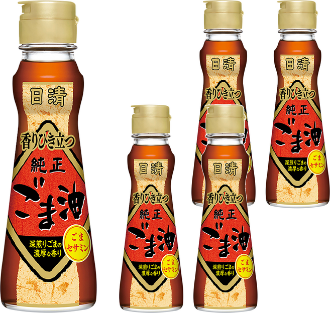 OilliO 濃香芝麻油, 141ml, 5瓶