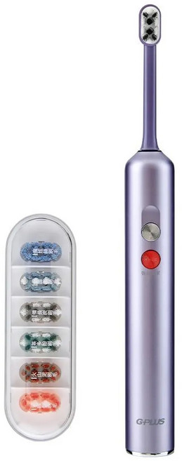 GPLUS 拓勤 快扣刷毛音波電動牙刷, ET-A005S, 星輝紫, 1組