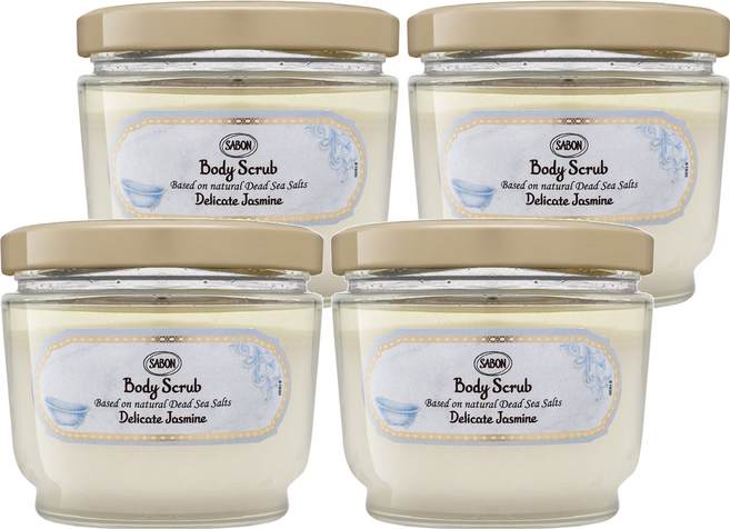 SABON 身體磨砂膏 茉莉花語, 600g, 4罐