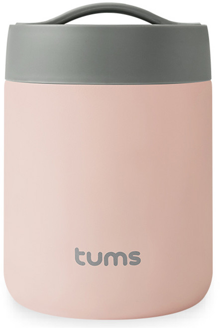 텀스 모모 보온 죽통, 베이비핑크, 450ml, 1개