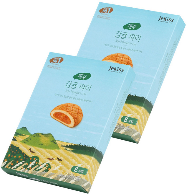 JeKiss 濟州柑橘派, 224g, 2個