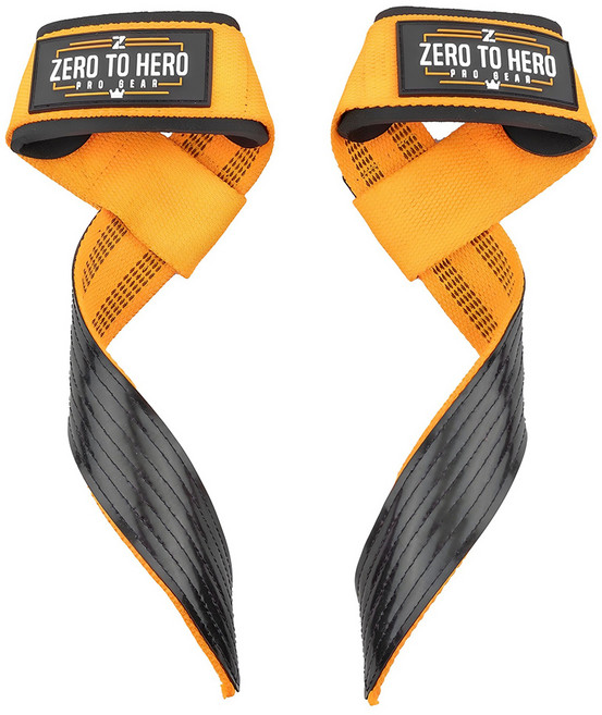 제로투히어로 논슬립 헬스스트랩, Type2ORANGE, 1세트