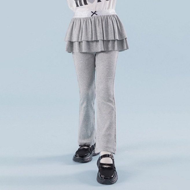 아이러브제이 라루 골지 캉캉 스커트 스판 레깅스