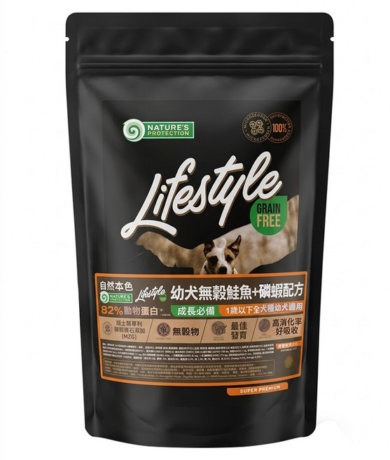 NATURE'S PROTECTION 自然本色 幼犬 LifeStyle 無穀乾糧, 400g, 1袋