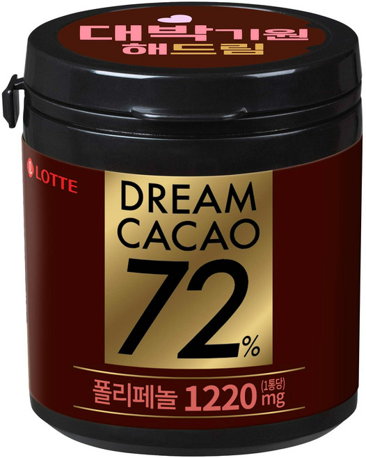 롯데웰푸드 드림카카오 72%, 86g, 6개