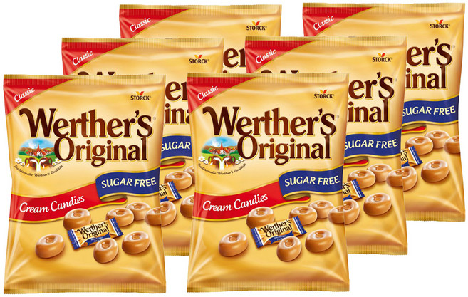 웨더스오리지날 크림 캔디 슈가프리, 70g, 6개