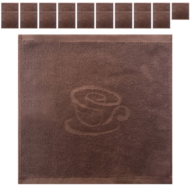 카페행주 순면 다용도행주 카페브라운, 20개