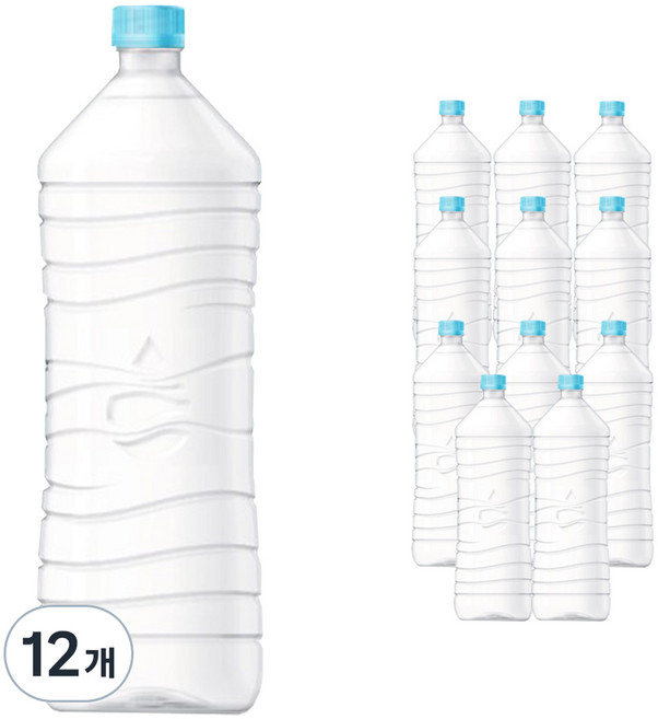 롯데칠성음료 하늘샘 생수 무라벨, 2L, 12개