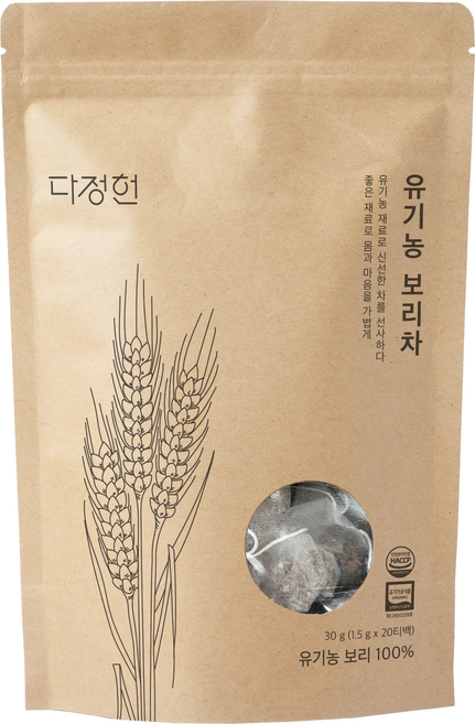 다정헌 유기농 보리차, 1.5g, 20개입, 1개
