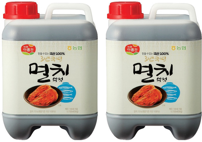 아름찬 국산 멸치액젓, 5kg, 2개