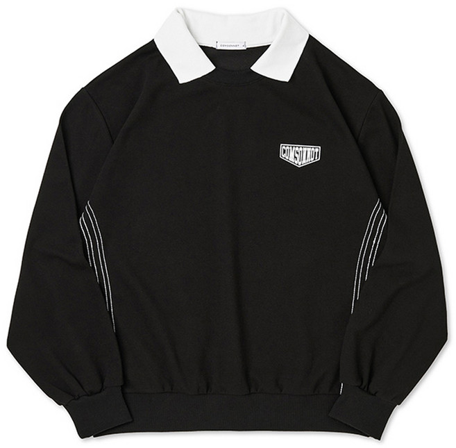 꼼소넛 남녀공용 카라 맨투맨 티 CSOt-303