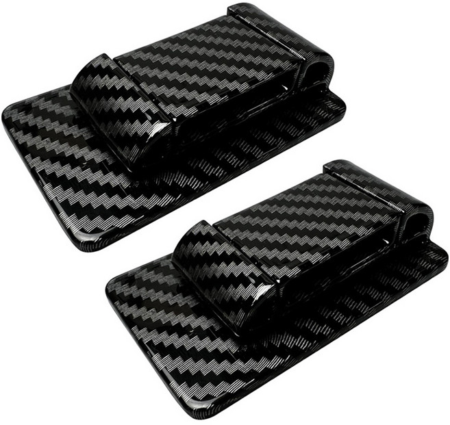 이지윈 소음방지 안전벨트 홀더, 카본, 2개