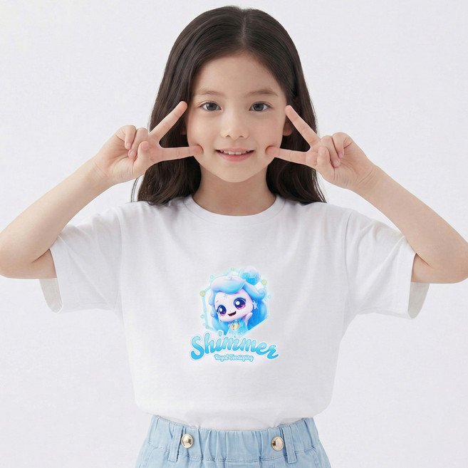 프리미에팜 아동용 캐치 티니핑 심플 반팔 티셔츠