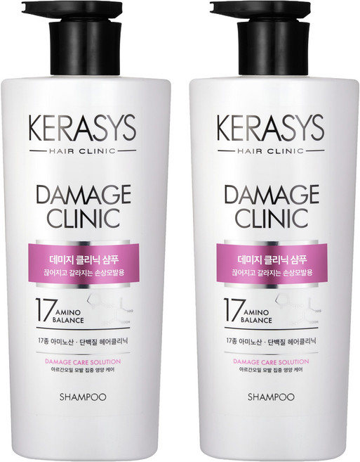 케라시스 데미지 클리닉 단백질 샴푸, 750ml, 2개