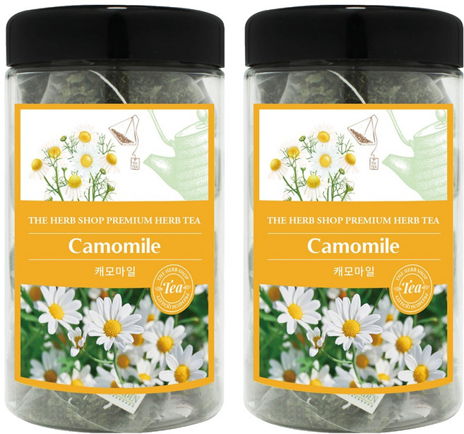 더허브샵 프리미엄 허브 티백차 캐모마일, 1g, 25개입, 2개