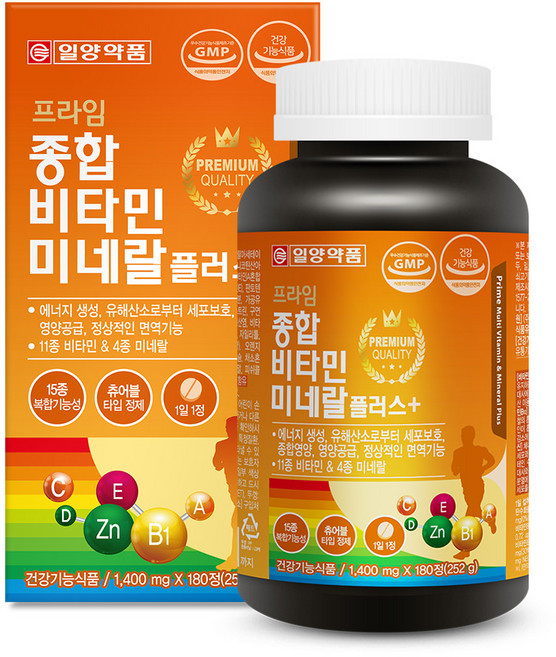일양약품 프라임 종합비타민 미네랄 플러스, 180정, 1개