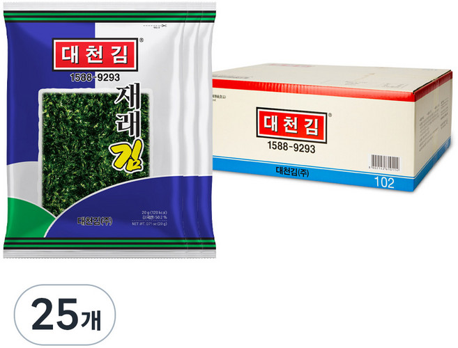 대천김 재래김, 20g, 25개