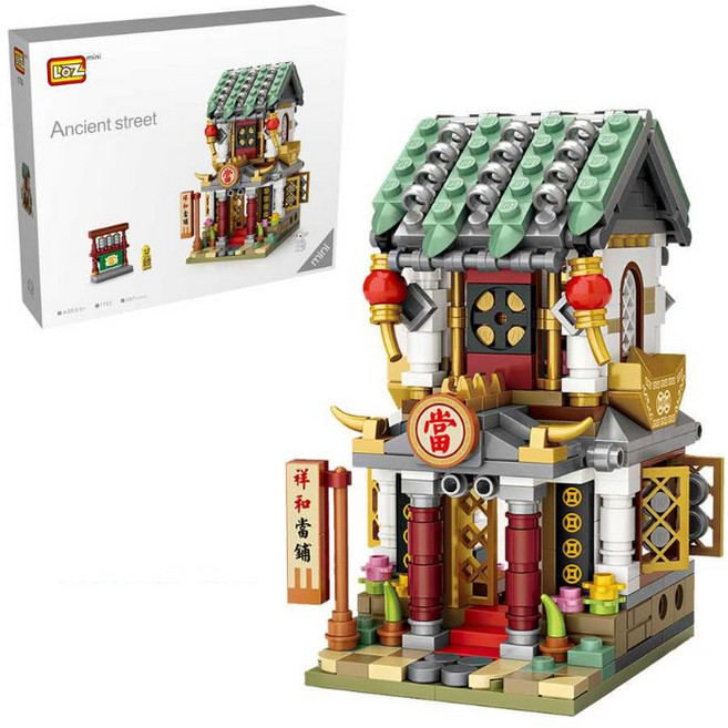 LOZ 中華街景系列 鑽石微型積木玩具, 1個