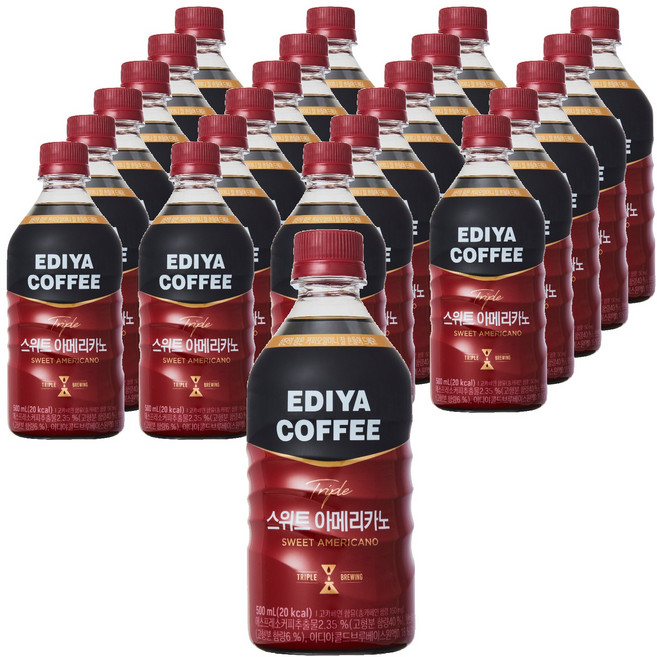 이디야 트리플 스위트 아메리카노, 500ml, 24개