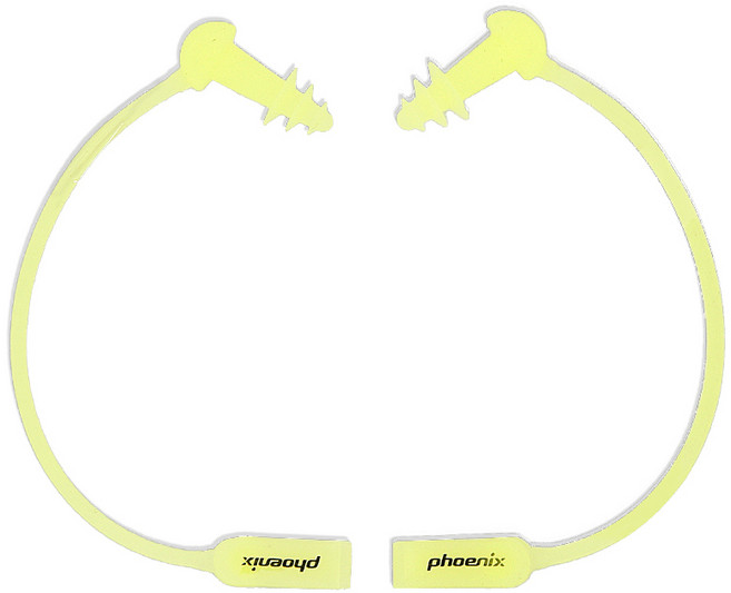 피닉스 실리콘 코드 수영 귀마개 PNE-200, 옐로우, 1개
