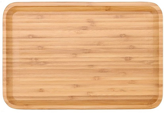 長方形竹托盤 大(36 x 24 x 2cm), 1個, 原木色