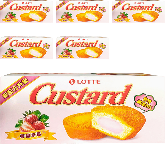 LOTTE 樂天 Custard 蛋黃派 6入, 138g, 6盒