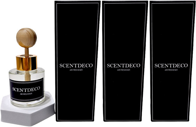 센트데코 차량용 방향제, 3개, 휠