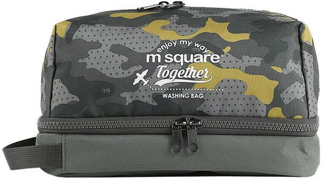 m square 雙層拉鍊盥洗包