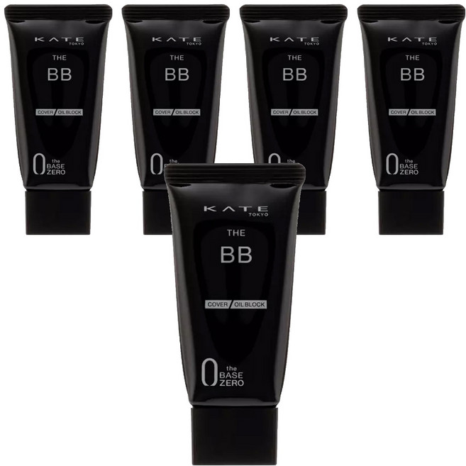 KATE 凱婷 台灣公司貨 零瑕肌密高遮瑕BB霜 控油 SPF21 PA++, EX-2, 30g, 5條