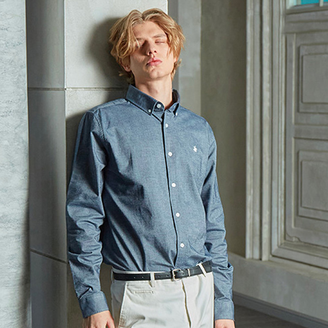 비버리힐스폴로클럽 남성용 헤리티지 버튼 다운 셔츠