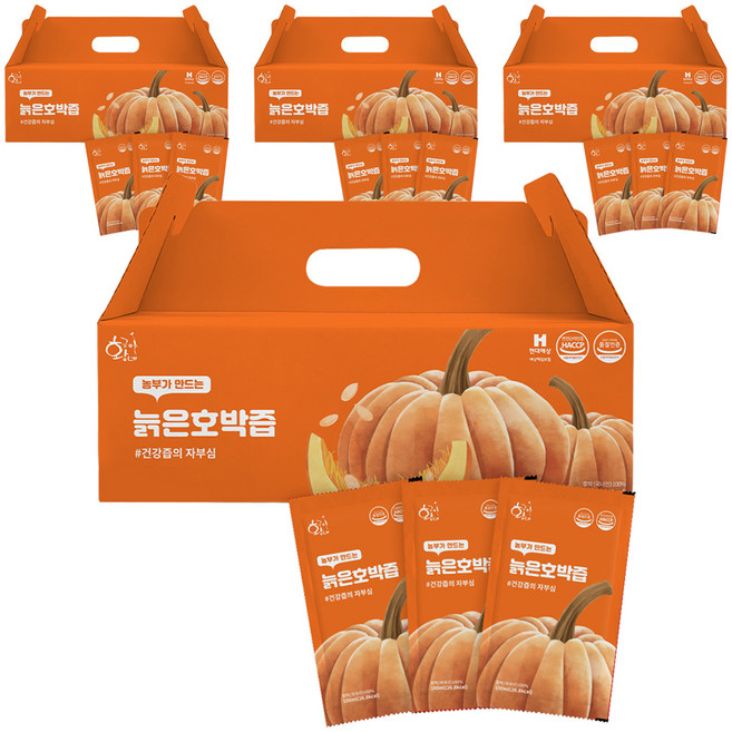 황금이네 늙은 호박즙, 100ml, 120개